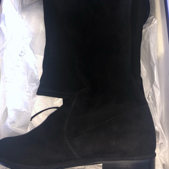 Stuart Weitzman Suede Lowland Over the Knee Boots - Picture 5 of 8
